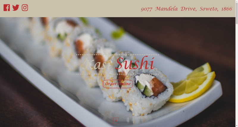 Sushi Bar Website Template Image