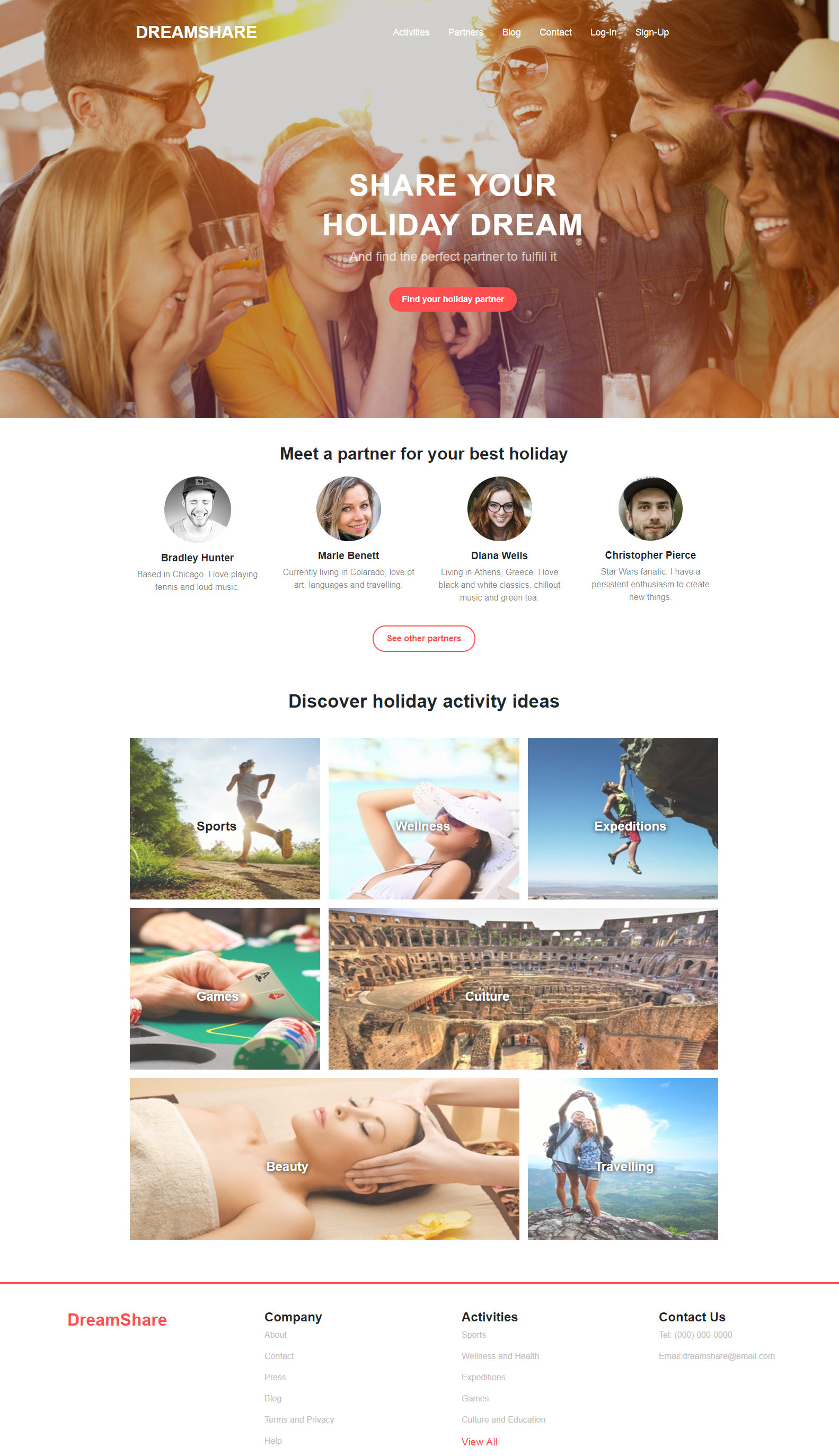 Holiday-Web Template Full-Page