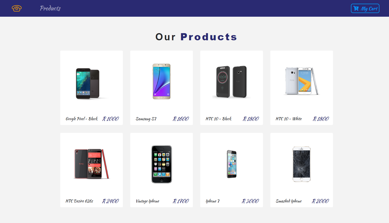 E-Commerce-Web Template Full-Page
