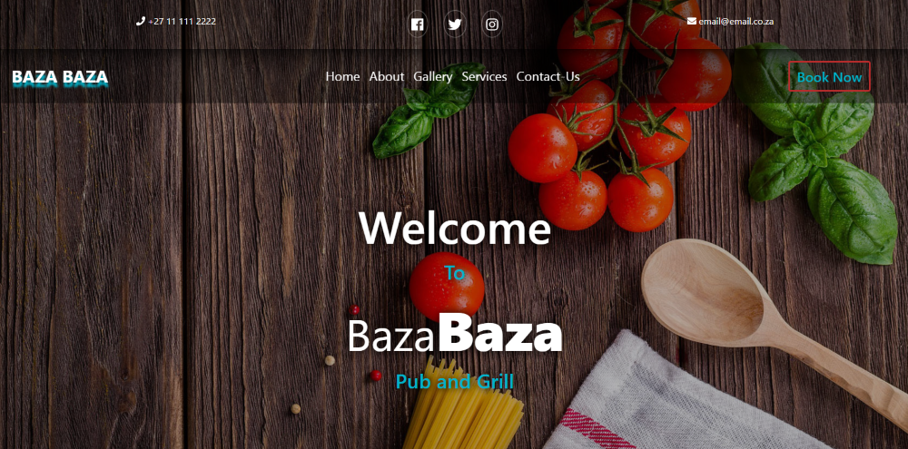 Pub-Web Template Landing page