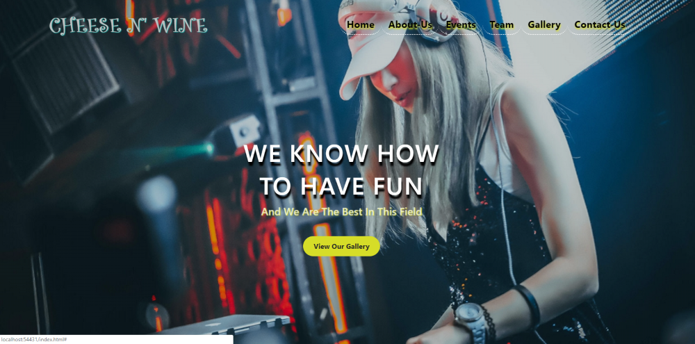 Wine-Web Template Landing page